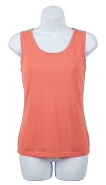 NEW ANGEL bra-friendly knit tank in coral